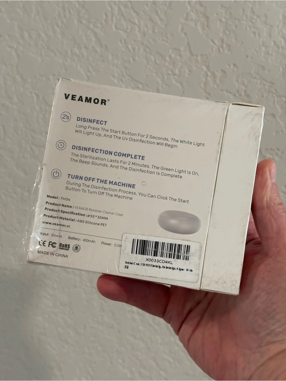 UVC Retainer Cleaning Case NWT